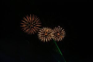 Colourful firework display background